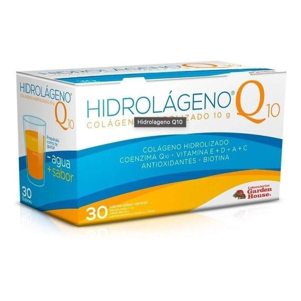 Hidrólageno Q10 Colágeno Hidrolizado 30 Sobres Enzima Q10