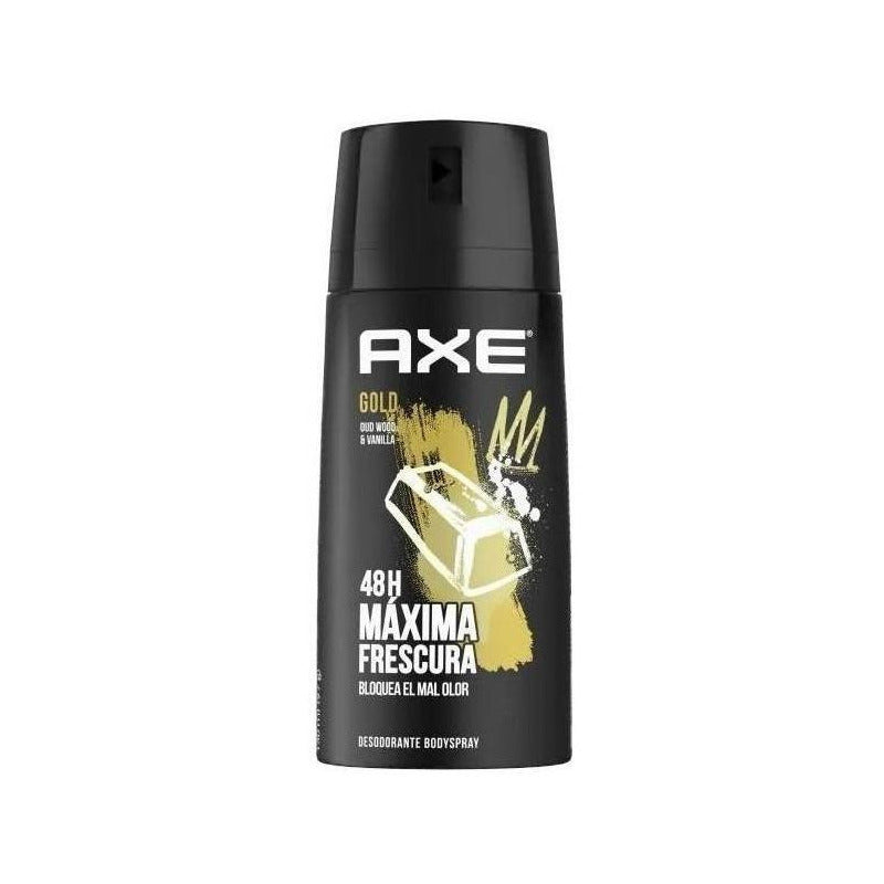 Desodorante Spray Seco Axe 152 Ml Gold Wood & Vainilla