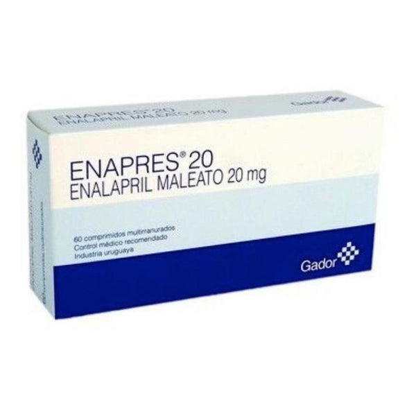 Enapres 20 Mg 60 Comprimidos