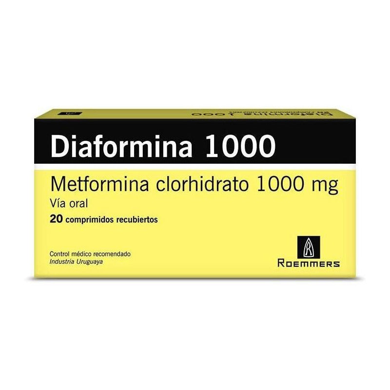 Diaformina 1000  Mg  20 Comprimidos