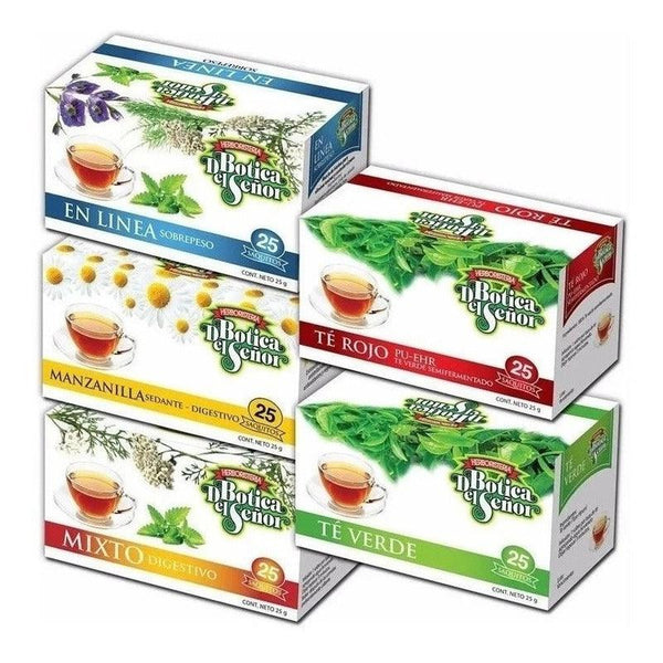 Té Adelgazante X 25 Unidades Pack 5 Cajas - Farmacia Rex