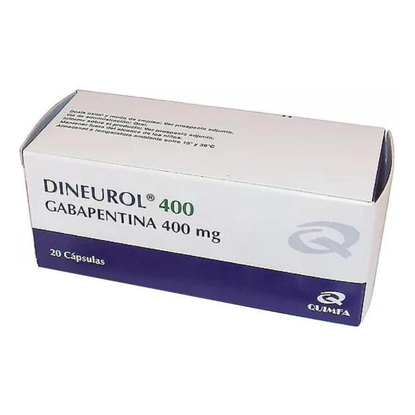 Dineurol 400 Mg 20 Cápsulas | Gabapentina