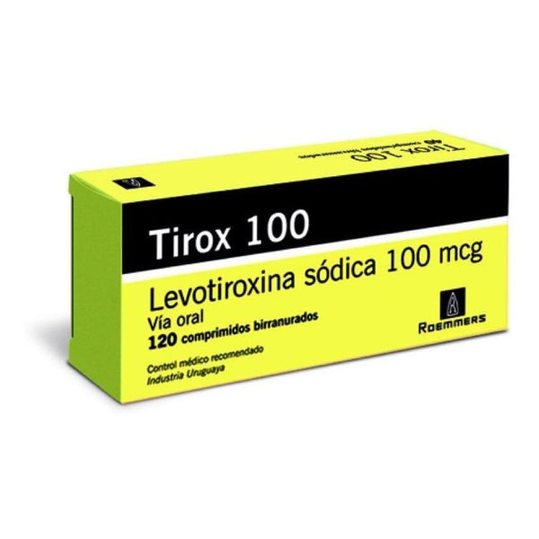 Tirox 100 Mg 120 Comprimidos | T4 Levotiroxina