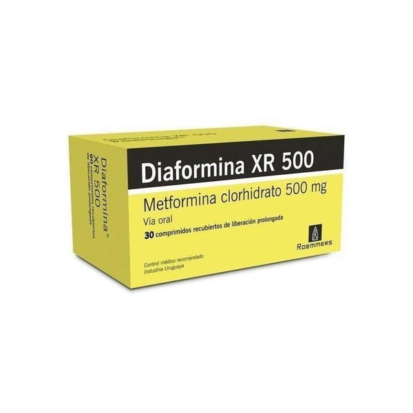 Diaformina® Xr 500mg 30 Comprimidos Recubiertos