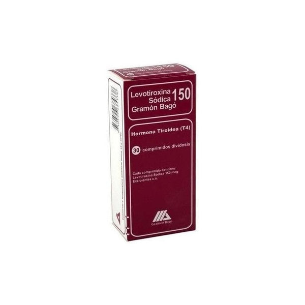 Levotiroxina Gramon Bago 150 Mcg X 30 Comprimidos T4