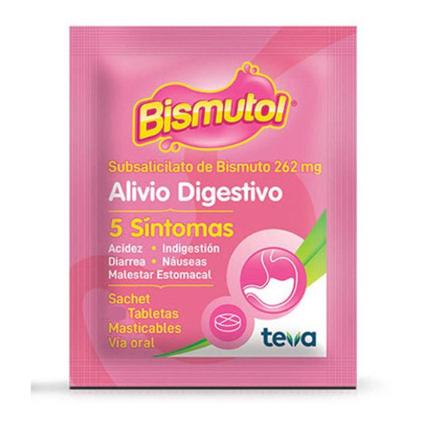 Bismutol Masticable 8 Comprimidos - Farmacia Rex