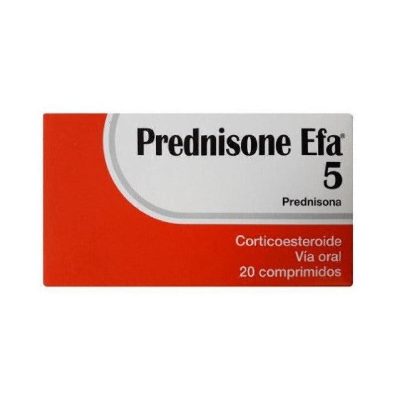 Prednisone Efa 5 Mg 20 Comprimidos