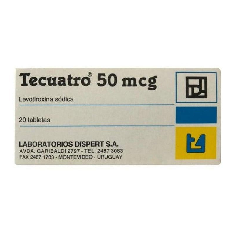 Tecuatro 50mcg X 20 Comprimidos - T4 Levotiroxina