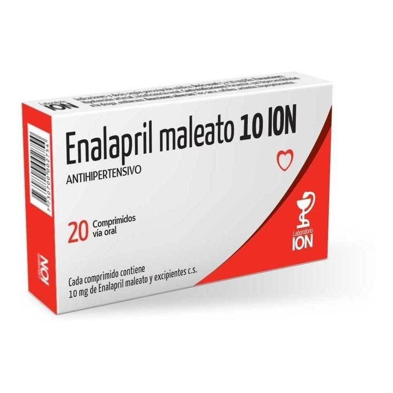 Enalapril Ion 10 Mg 20 Comprimidos