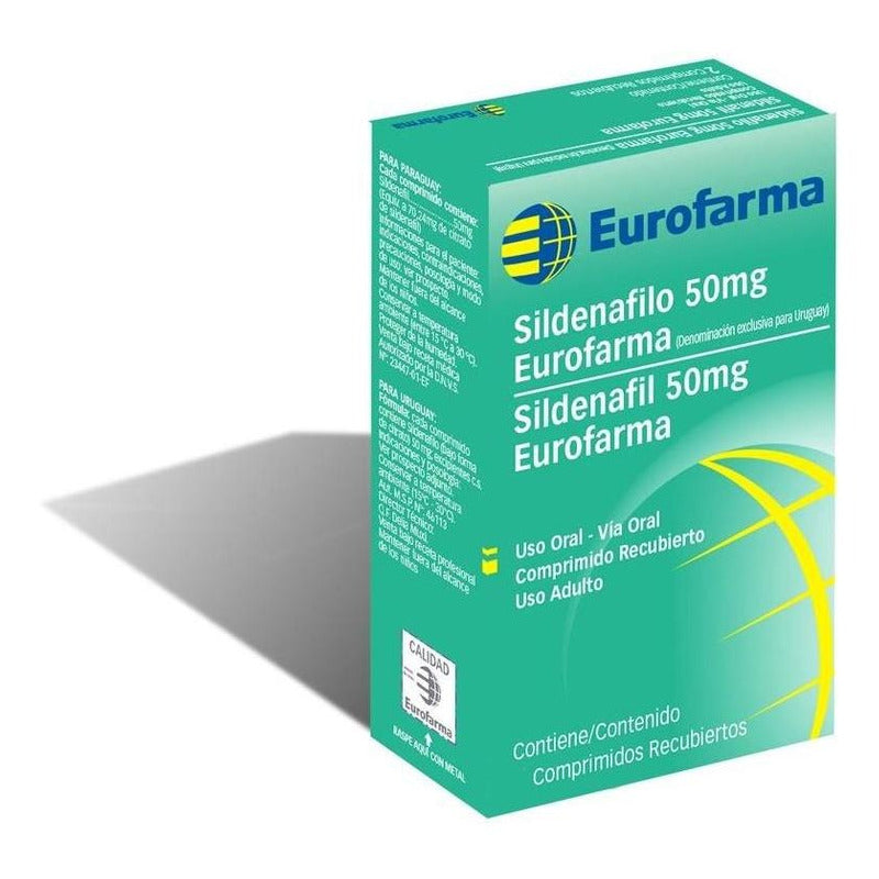 Sildenafil 50 Mg 4 Comprimidos Eurofarma