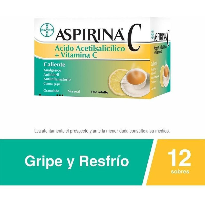 Aspirina C Caliente 12 Sobres