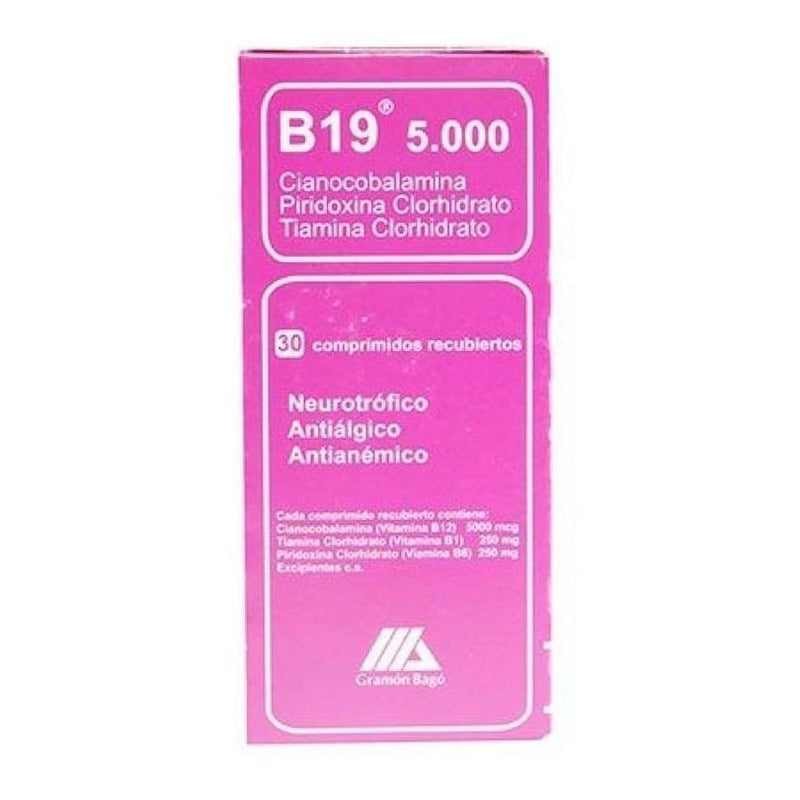 B 19 5000 X 30 Comprimidos