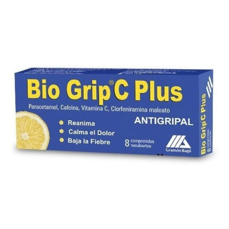 Bio Grip Plus C X 8 Comprimidos