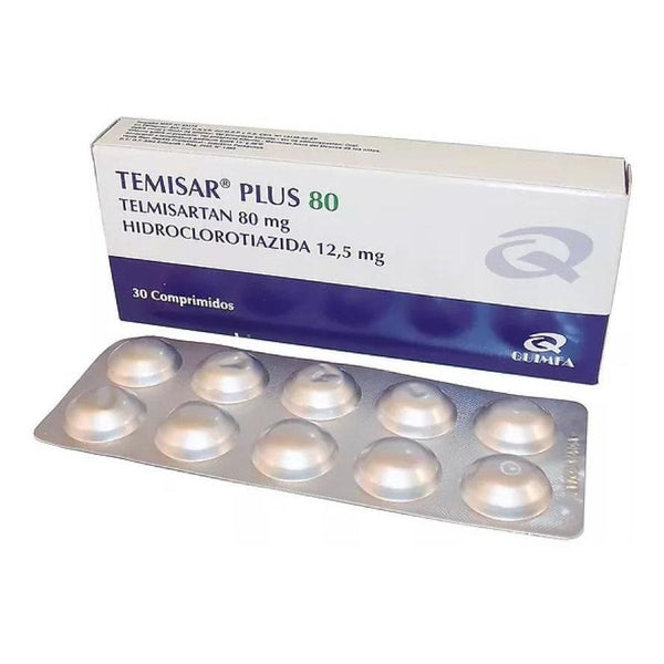 Temisar 80 Mg Plus 30 Comprimidos | Telmisartan