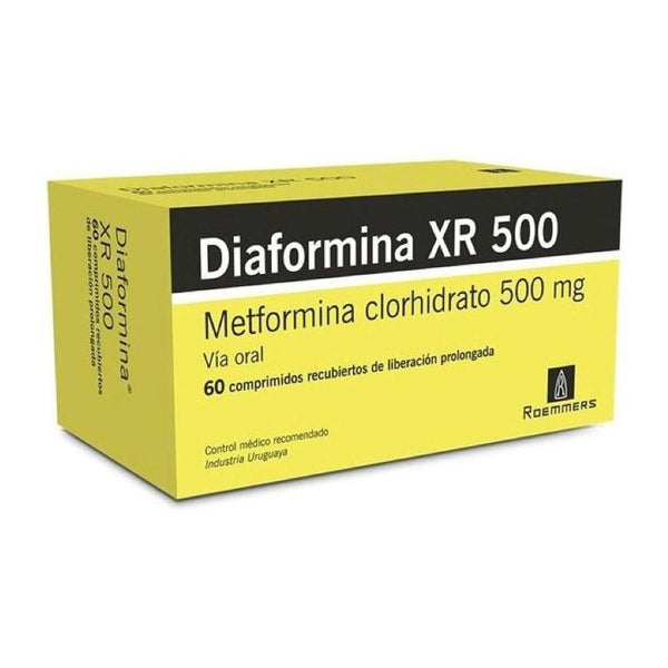 Diaformina® Xr 500mg 60 Comprimidos Recubiertos