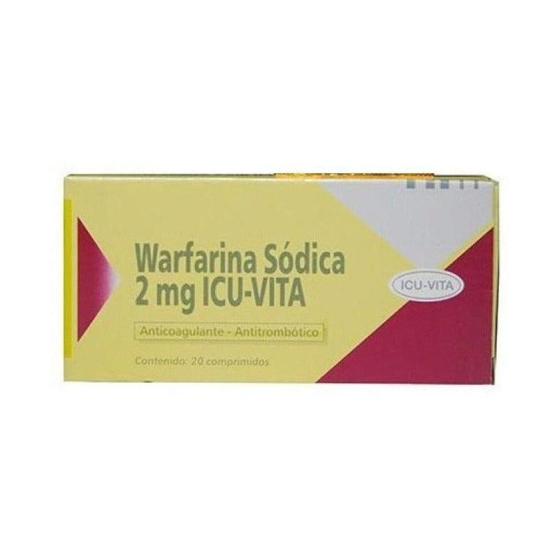 Warfarina  2 Mg  20 Comprimidos Icu Vita