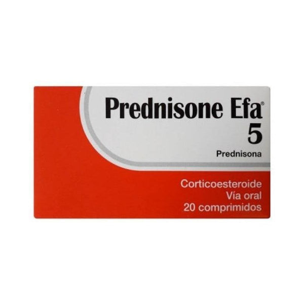 Prednisone Efa 5 Mg 20 Comprimidos