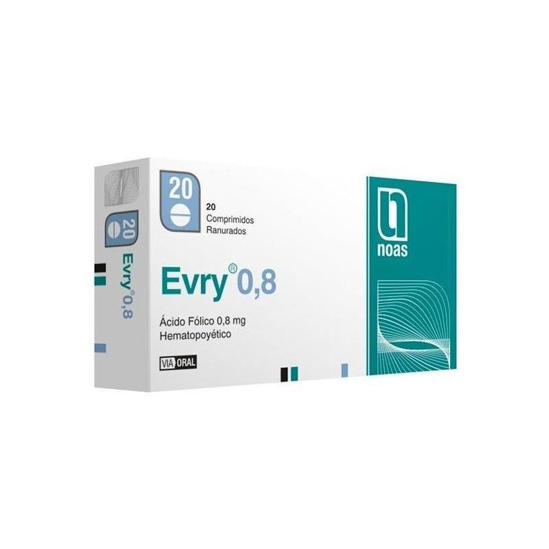 Evry 0. 8 Mg 20 Comprimidos