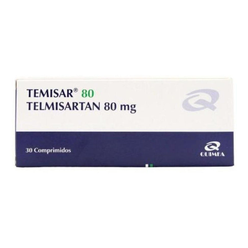 Temisar 80 Mg 30 Comprimidos  | Telmisartan