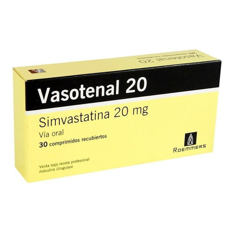 Vasotenal 20 Mg 30 Comprimidos