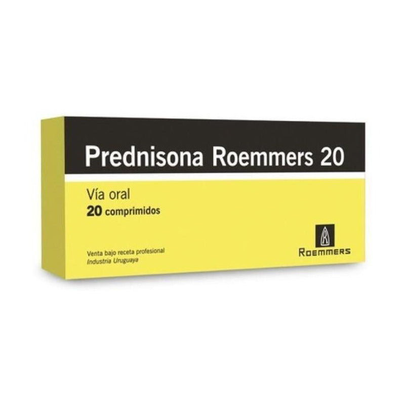 Prednisona 20 Mg 20 Comprimidos Roemmers