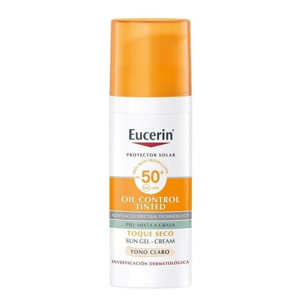 Eucerin Solar Facial Crema Toque Seco Tono Claro 50 Fps [50