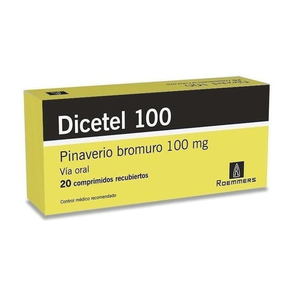 Dicetel 100  Mg  X 20 Comprimidos