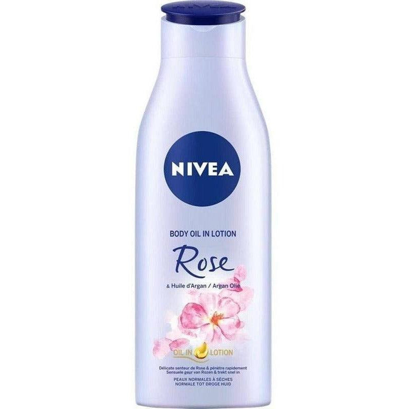 Crema Nivea Body Senses Rosas Y Argan 200 Ml