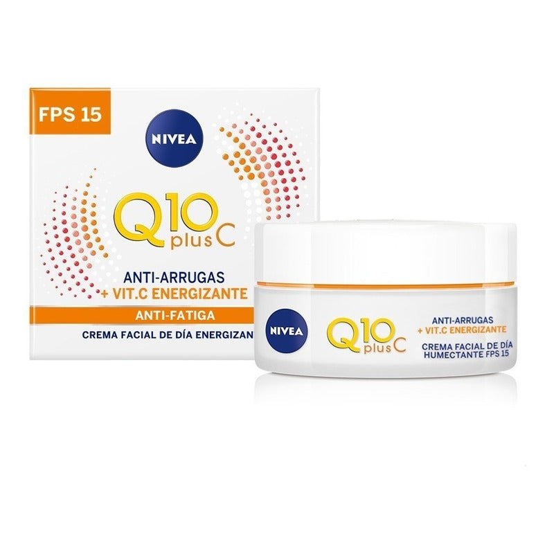 Crema Nivea Antiarrugas Q10 Plus Vitamina C Día Fps15