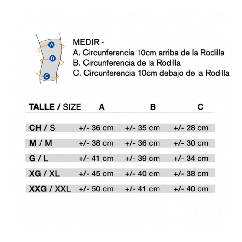 Rodillera + Orientador Lateral  Rótula Derecho | Bodycare