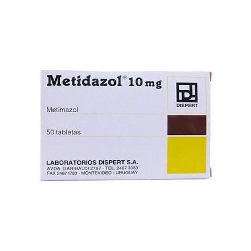 Metidazol 10 Mg 50 Comprimidos