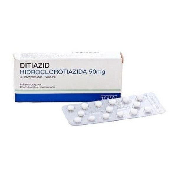 Ditiazid 50mg 30 Comprimidos - Farmacia Rex