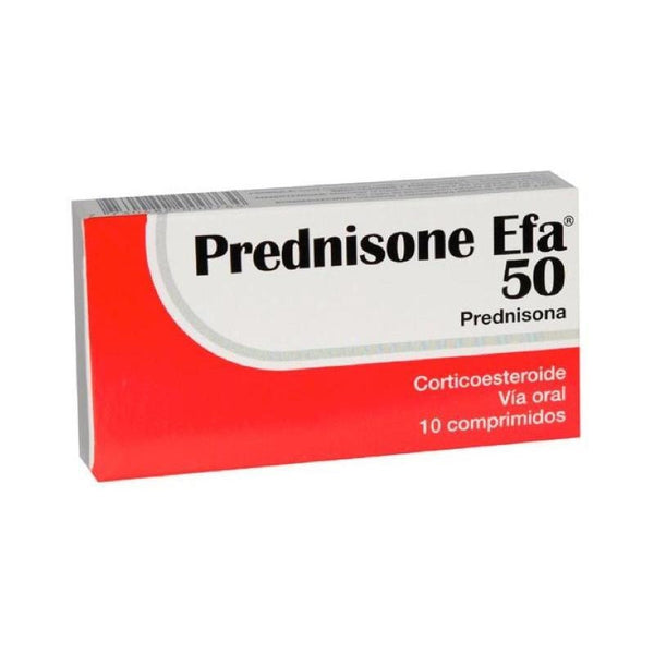 Prednisone Efa 50 Mg 10 Comprimidos