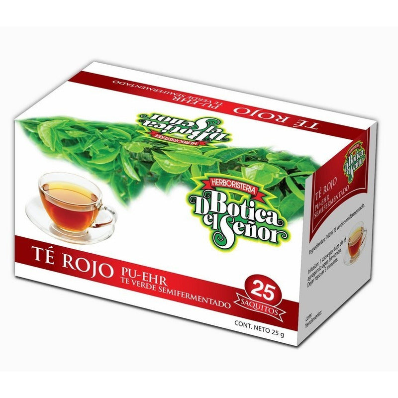 Pack De 2 Té Rojo Botica Del Señor 25 Saquitos - Farmacia Rex