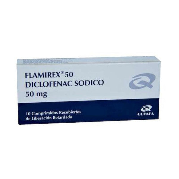 Flamirex 50 Mg X 10 Comprimidos - Farmacia Rex