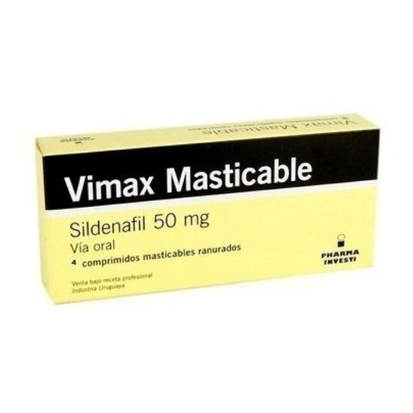 Vimax Masticable 50mg 4 Comprimidos | Sildenfil - Farmacia Rex