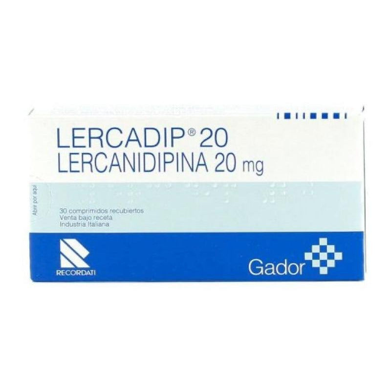 Lercadip 20mg 30 Comprimidos