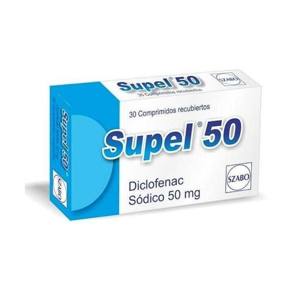 Supel 50 Mg 30 Comprimidos | Diclofenac