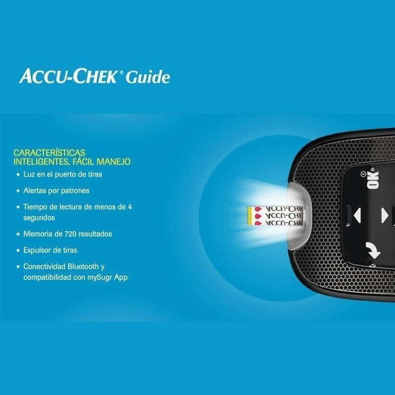 Accu-chek Guide Kit Glucometro Medidor Glicemia Roche