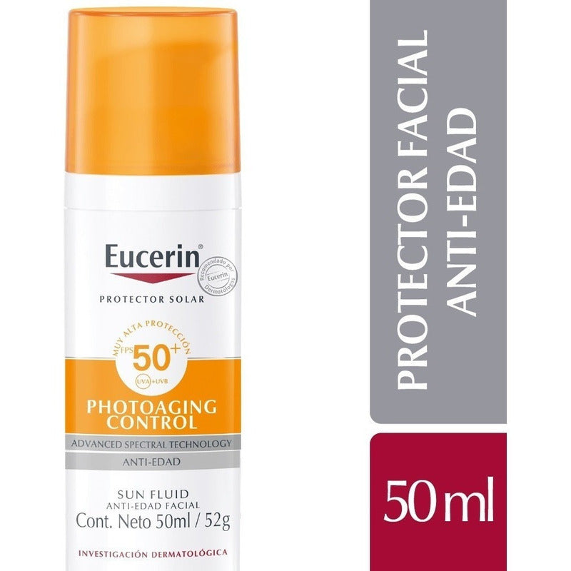 Eucerin Protector Solar Face Fluido Anti Edad 50 Fps 50 Ml - Farmacia Rex