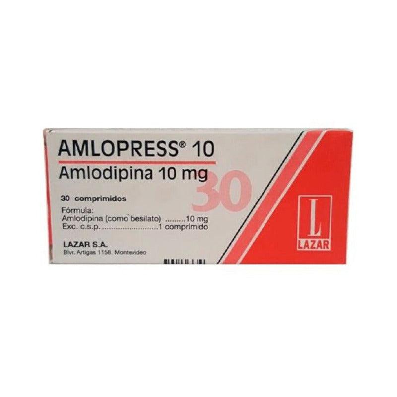 Amlopress 10 Mg 30 Comprimidos - Farmacia Rex