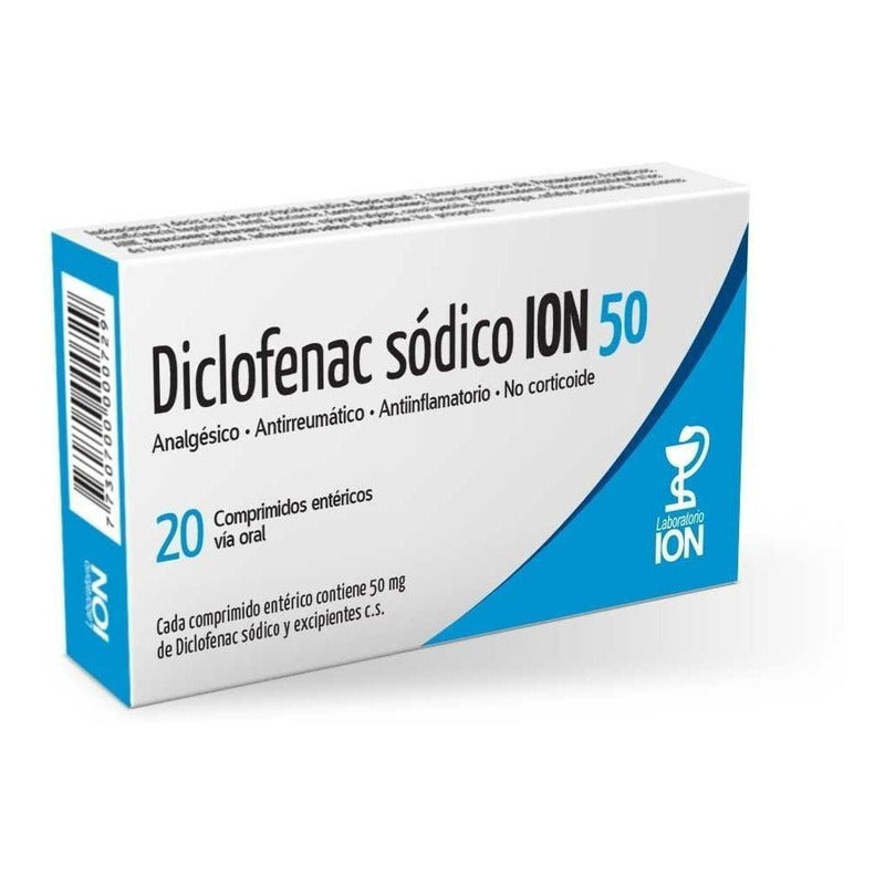 Diclofenac Ion 50  X 20 Comprimidos