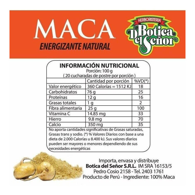 Maca Botica Del Señor 220g