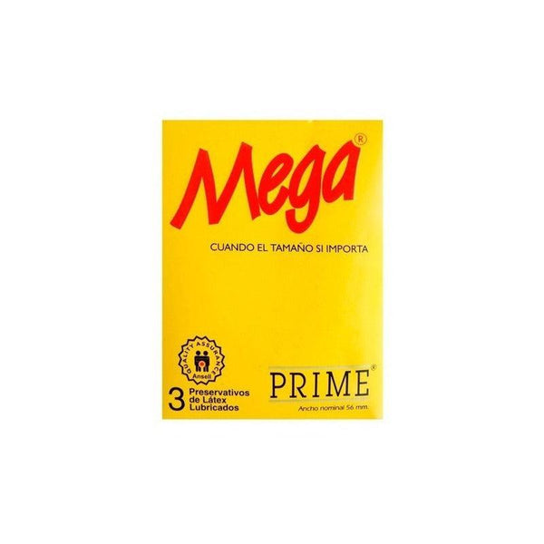 Preservativo Prime Mega Amarillo X 3 - Farmacia Rex