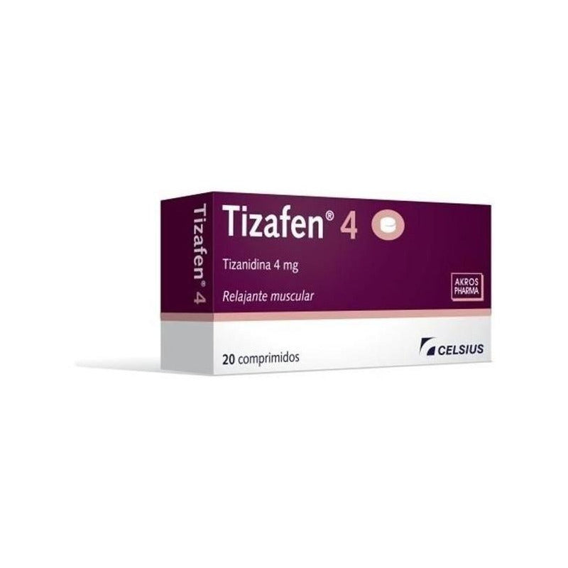 Tizafen 4 Mg 20 Comprimidos | Tizanidina