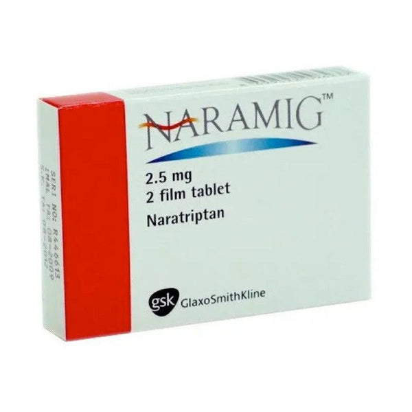 Naramig 2.5 Mg 2 Comprimidos - Farmacia Rex