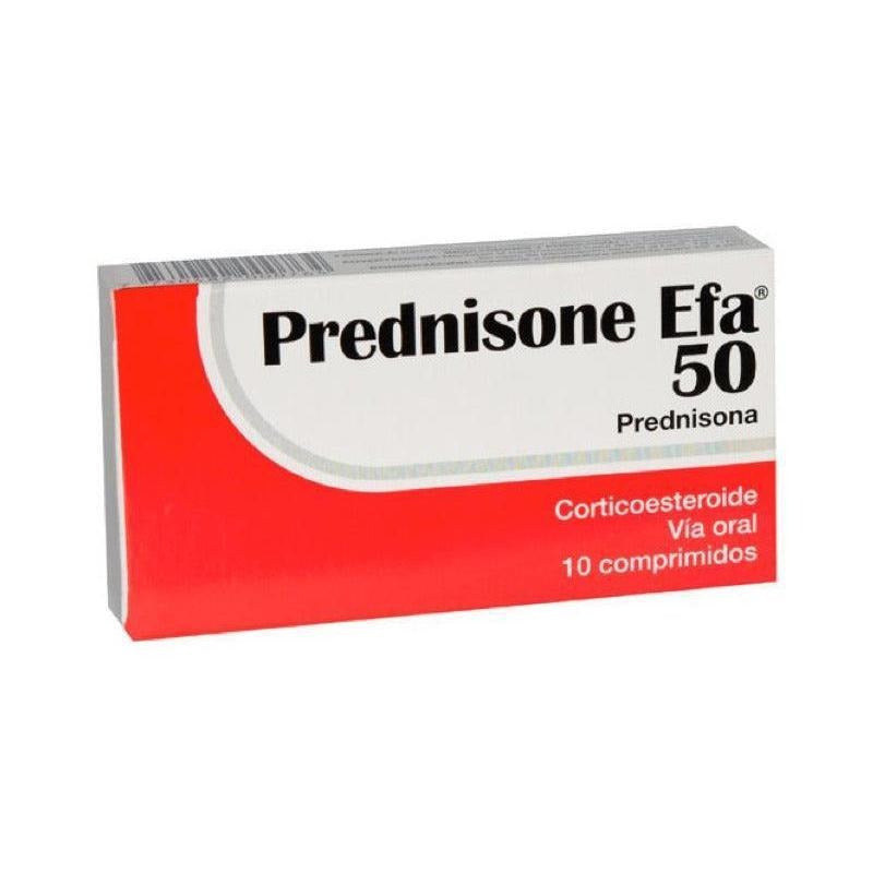 Prednisone Efa 50 Mg 10 Comprimidos