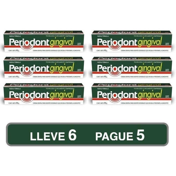 Periodont Gingival 90g | Crema Dental |  Lleve 6 Pague 5