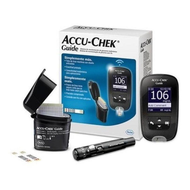 Accu-chek Guide Kit Glucometro Medidor Glicemia Roche