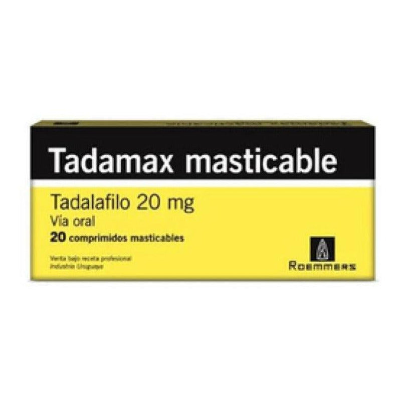 Tadamax Masticable  20 Mg 20 Comprimidos